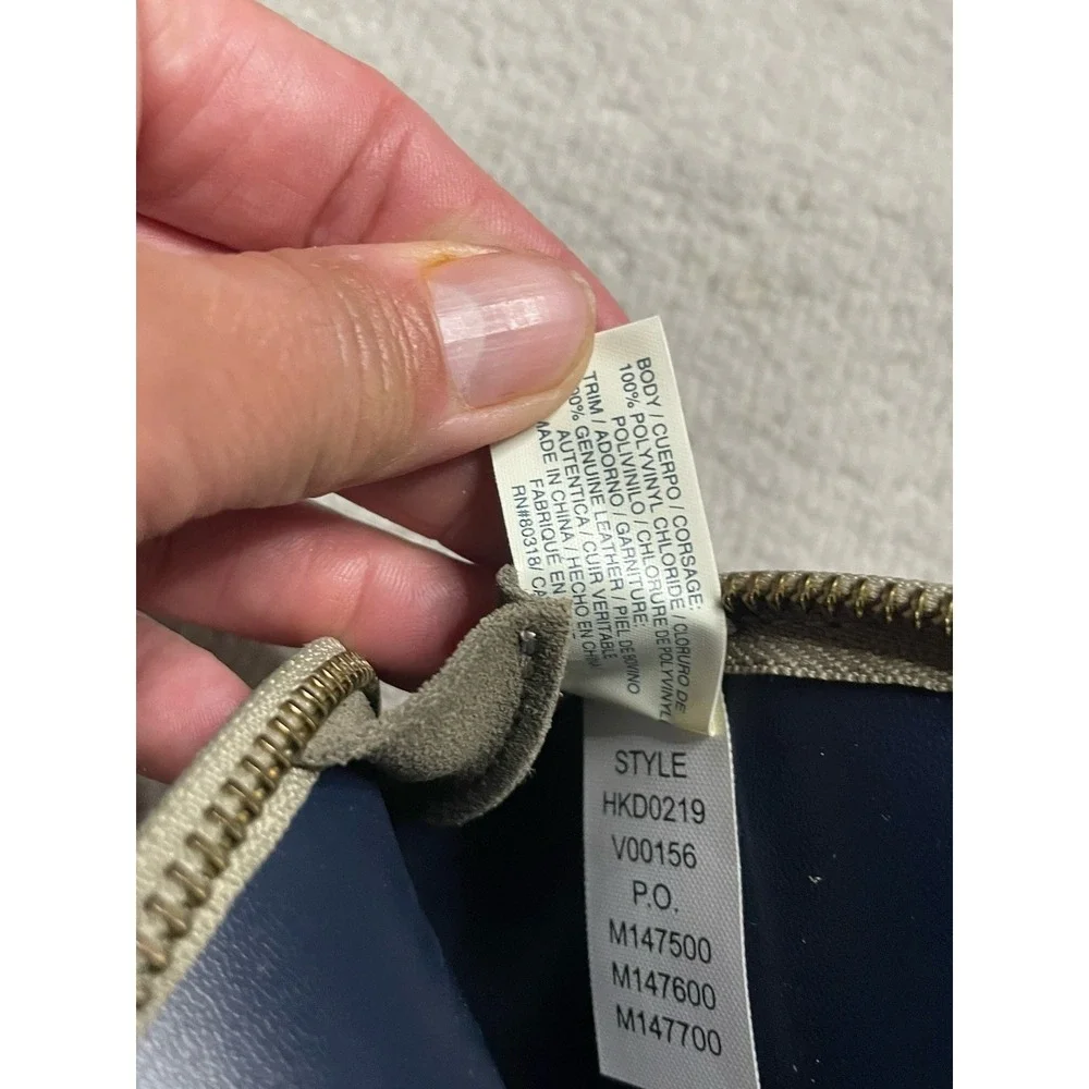Lucky Brand Green Jungle Cosmetics Bag Style HKD0219 With Tassels 6.5
